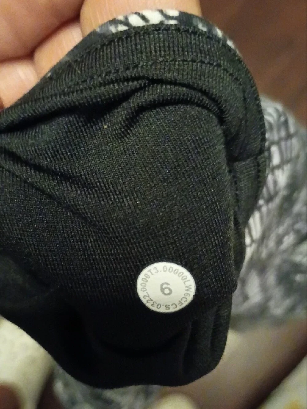 lululemon athletica Black & Gray Patterned Leggins